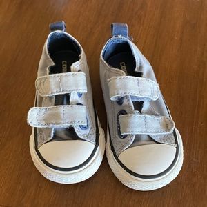 Blue/ Grey baby converse size 5